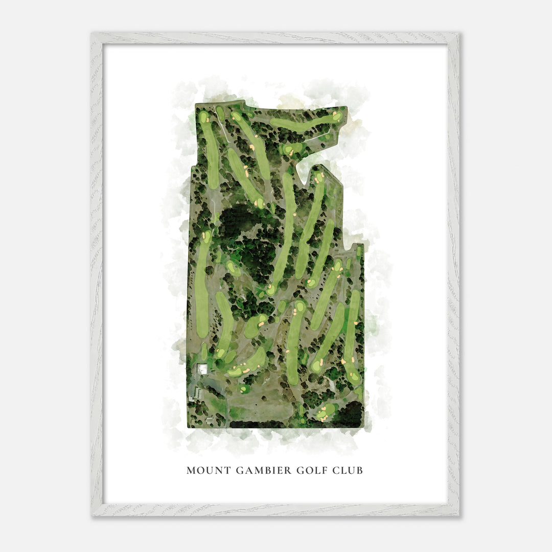 Print of Mount Gambier Golf Club Classic Map