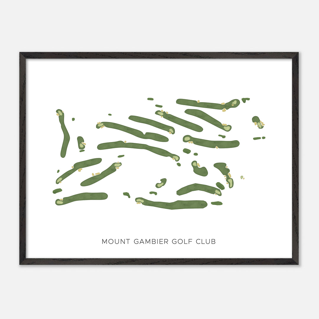 Print of Mount Gambier Golf Club Modern Map