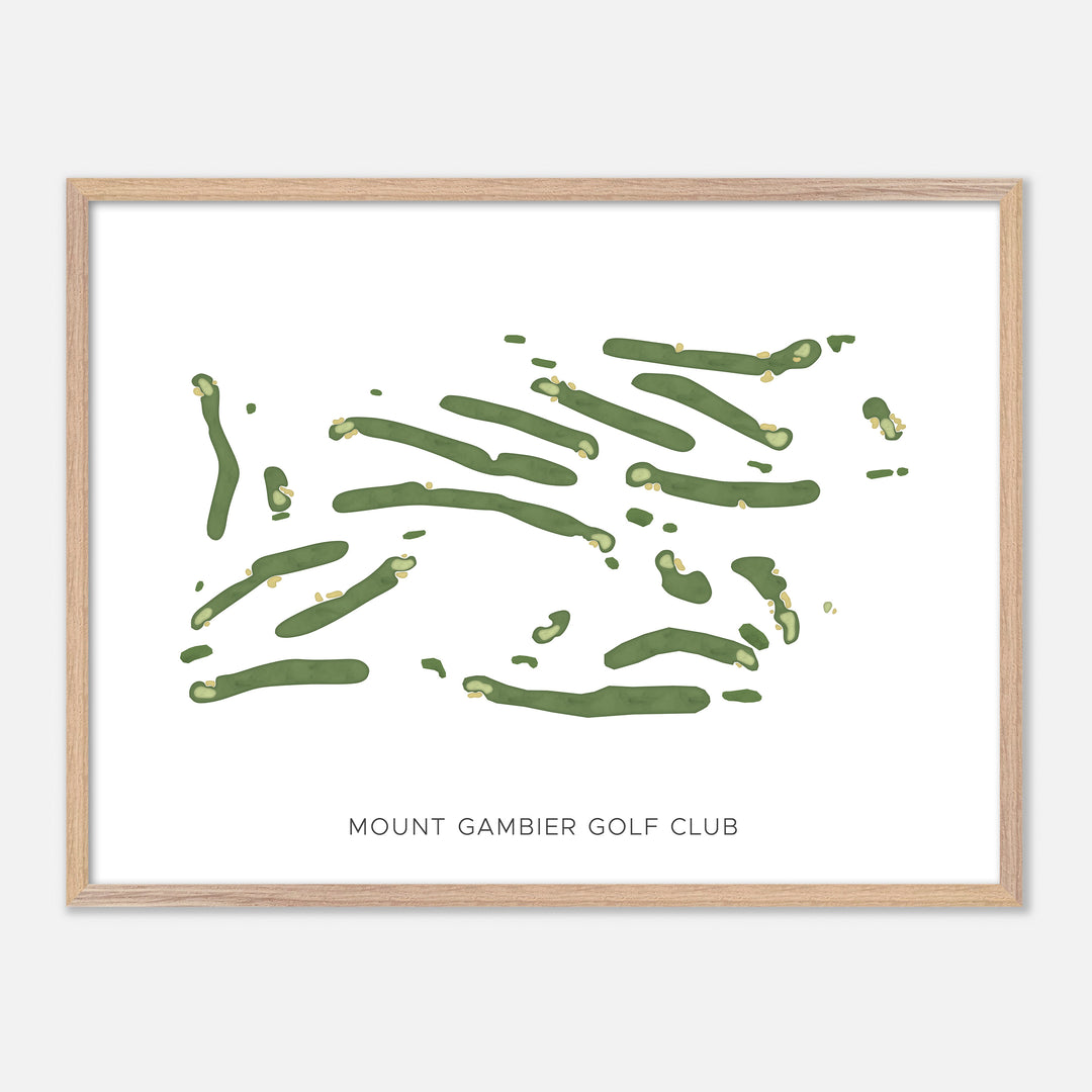 Print of Mount Gambier Golf Club Modern Map