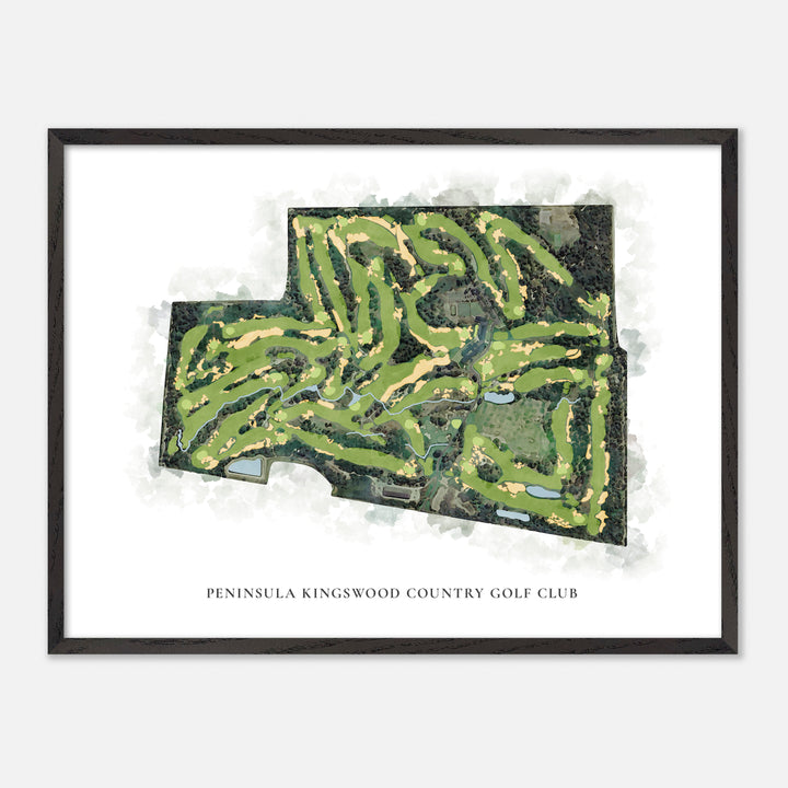 Print of Peninsula Kingswood Country Golf Club Classic Map