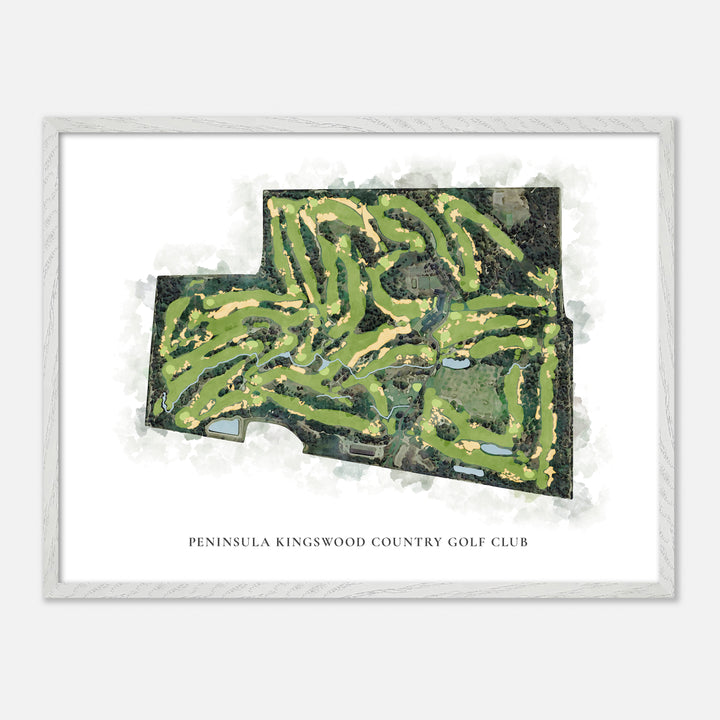 Print of Peninsula Kingswood Country Golf Club Classic Map