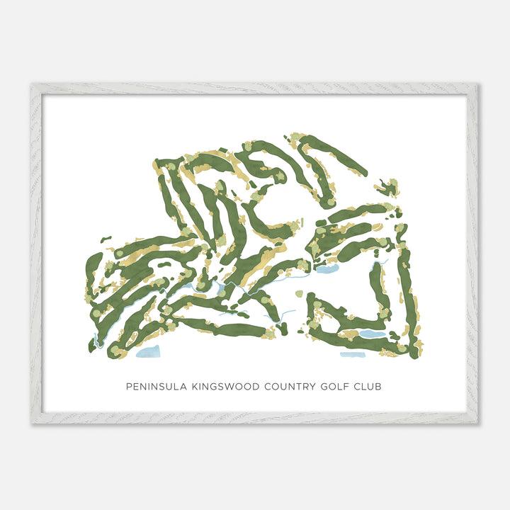 Print of Peninsula Kingswood Country Golf Club Modern Map
