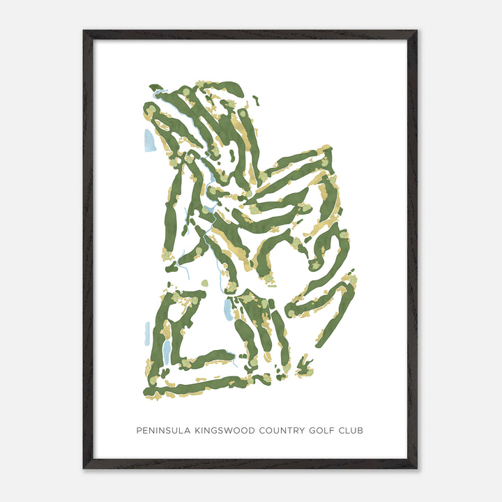 Print of Peninsula Kingswood Country Golf Club Modern Map