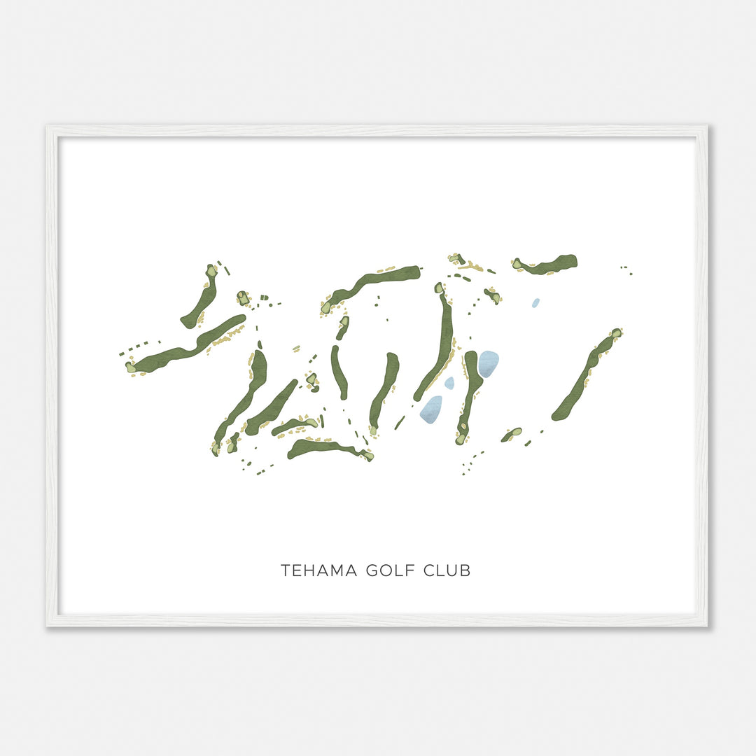 Print of Tehama Golf Club Modern Map