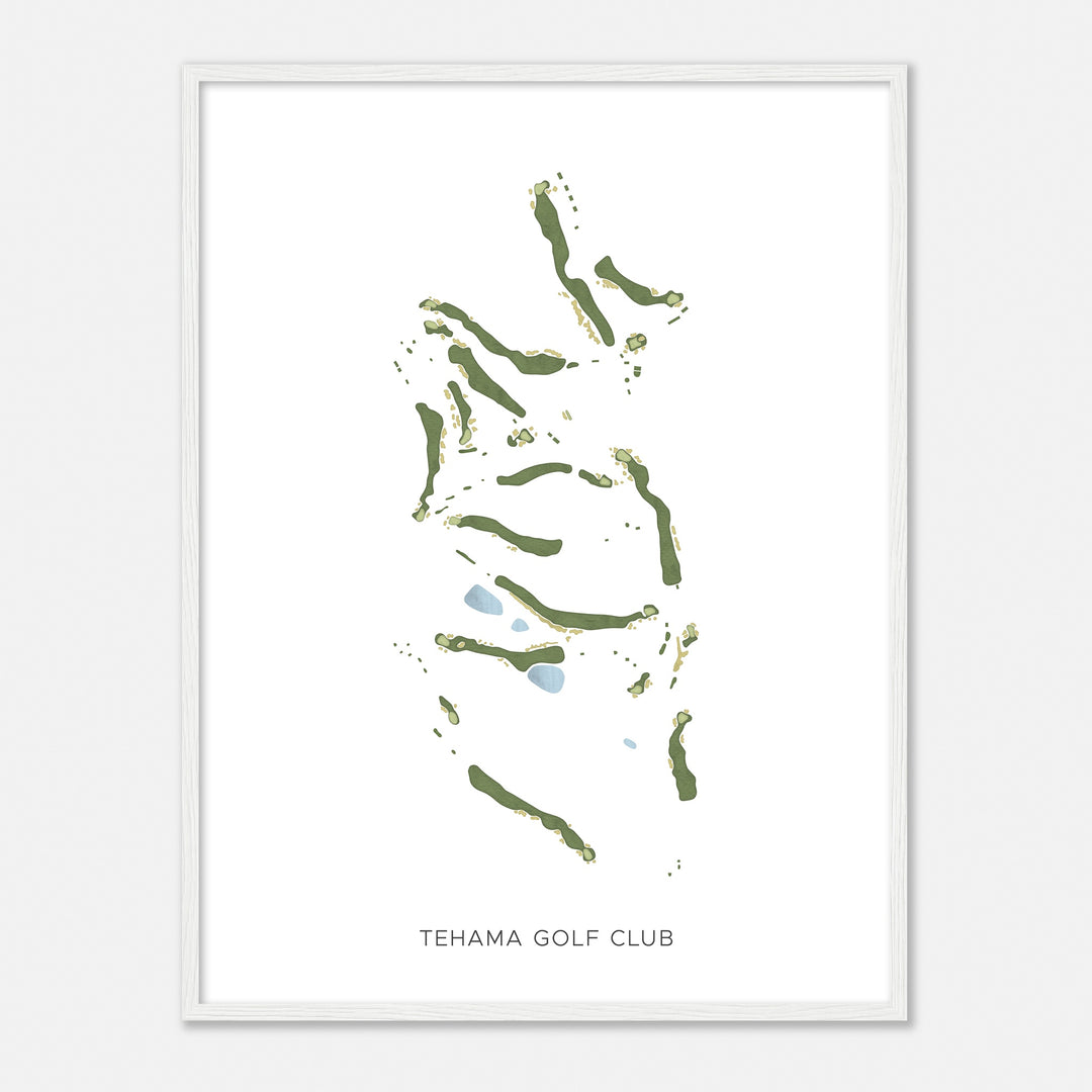 Print of Tehama Golf Club Modern Map