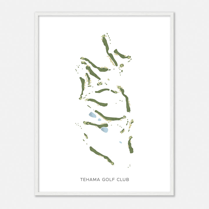 Print of Tehama Golf Club Modern Map