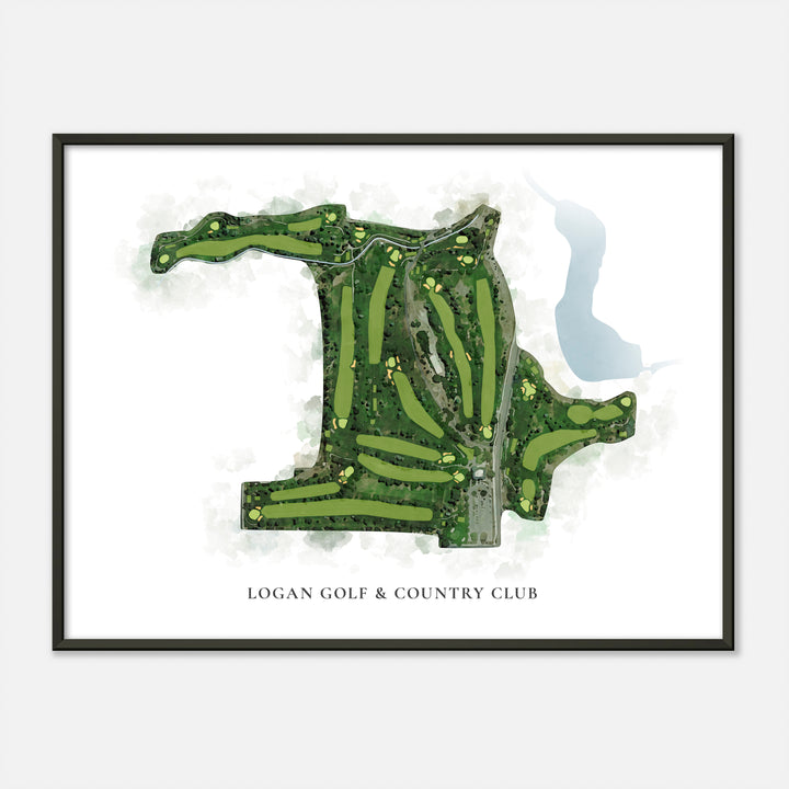 Print of Logan Golf & Country Club Classic Map