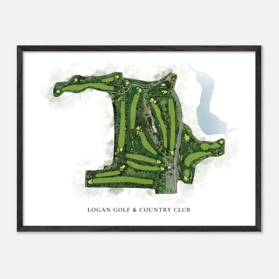Print of Logan Golf & Country Club Classic Map