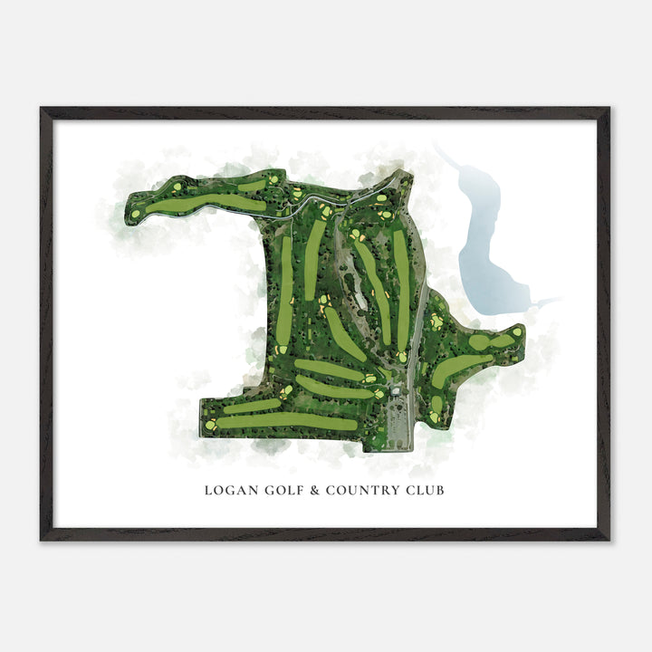 Print of Logan Golf & Country Club Classic Map