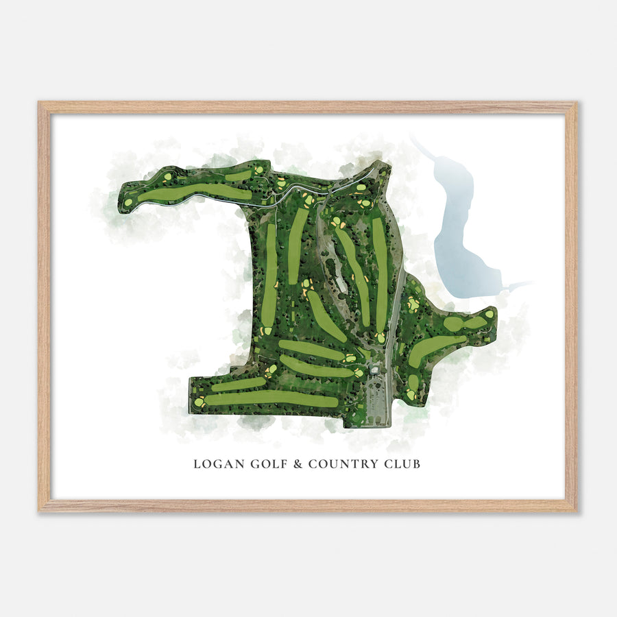 Print of Logan Golf & Country Club Classic Map