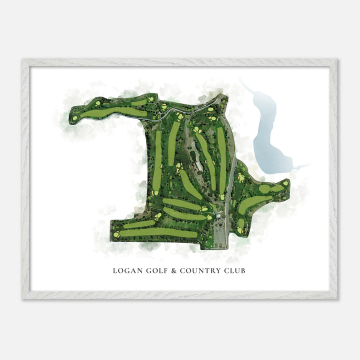 Print of Logan Golf & Country Club Classic Map
