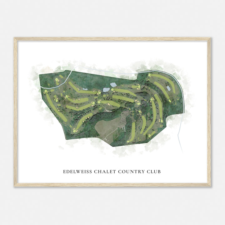 Print of Edelweiss Chalet Country Club Classic Map