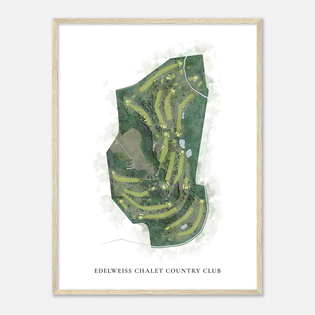 Print of Edelweiss Chalet Country Club Classic Map