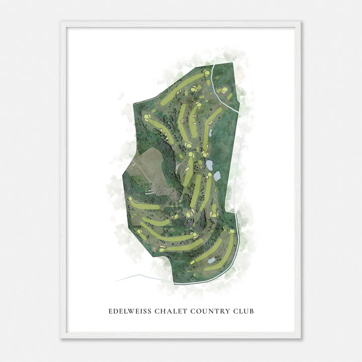 Print of Edelweiss Chalet Country Club Classic Map