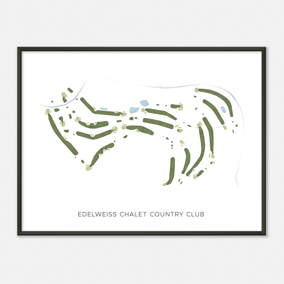 Print of Edelweiss Chalet Country Club Modern Map