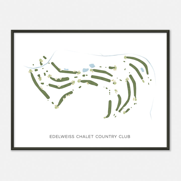 Print of Edelweiss Chalet Country Club Modern Map