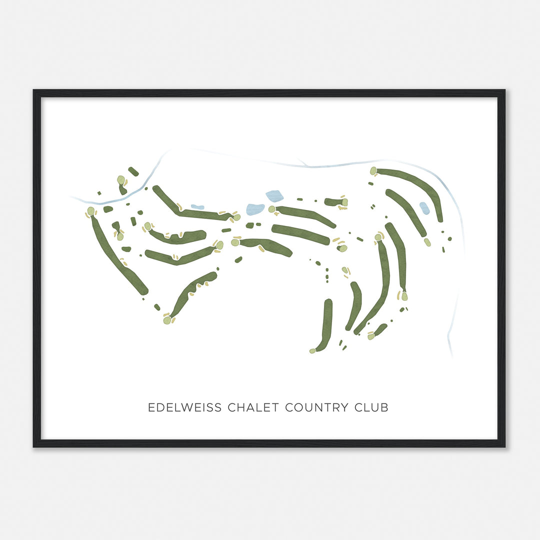 Print of Edelweiss Chalet Country Club Modern Map