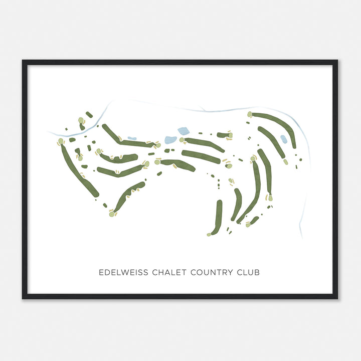 Print of Edelweiss Chalet Country Club Modern Map