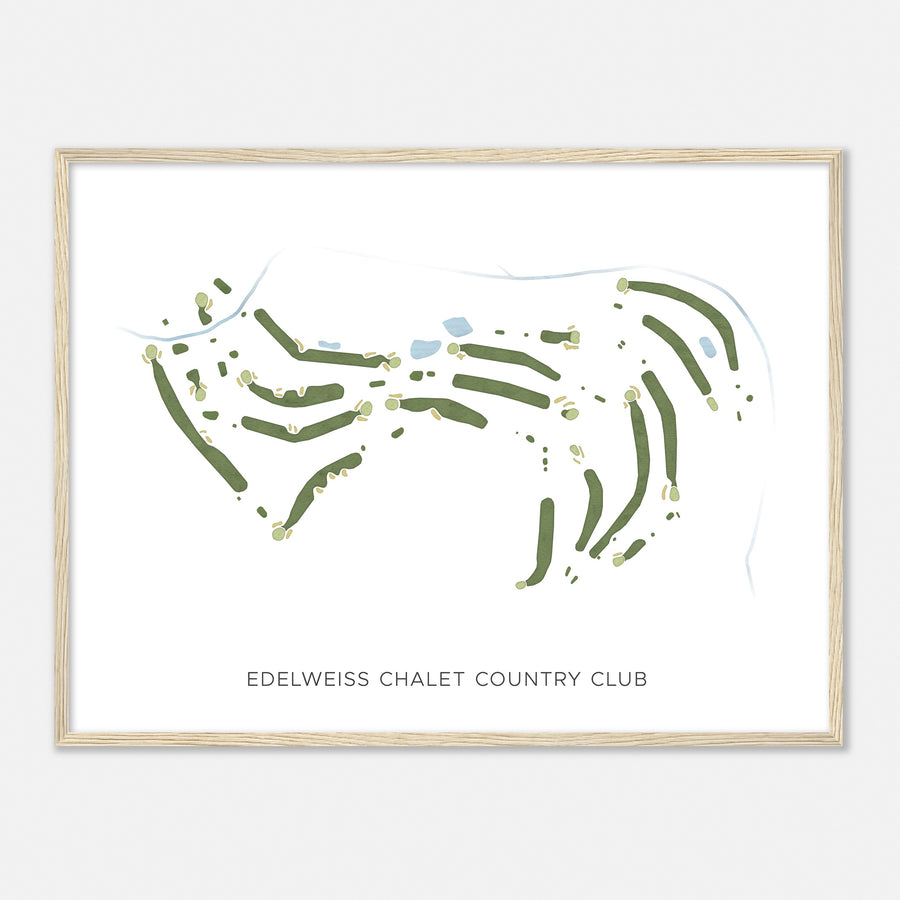 Print of Edelweiss Chalet Country Club Modern Map