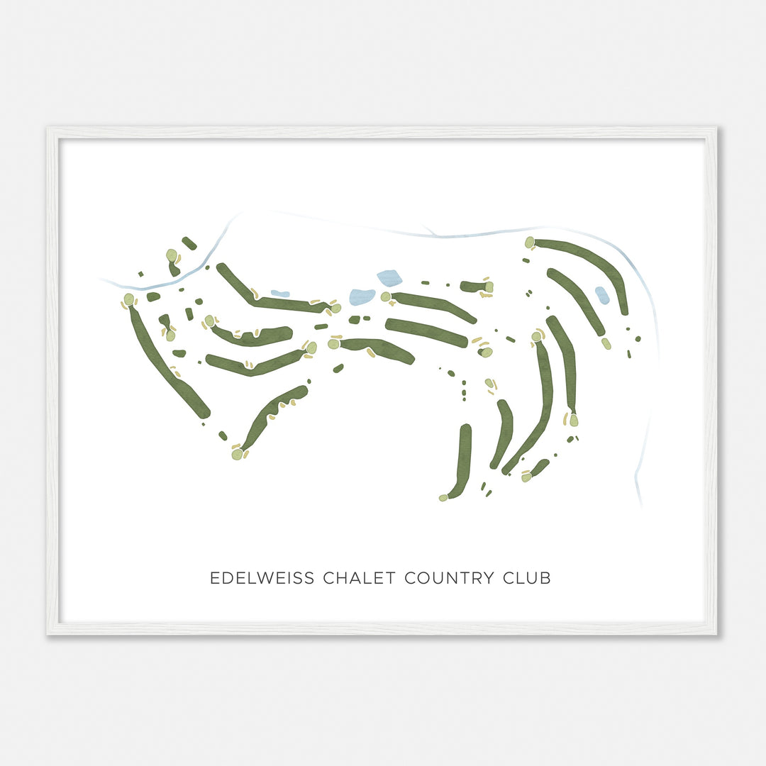 Print of Edelweiss Chalet Country Club Modern Map