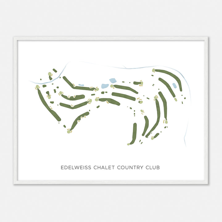 Print of Edelweiss Chalet Country Club Modern Map