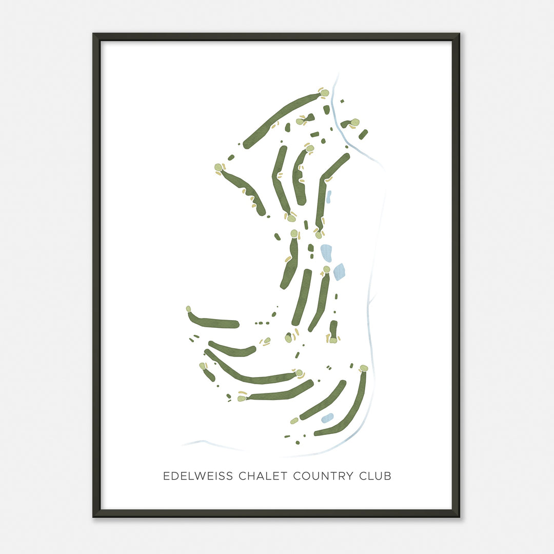 Print of Edelweiss Chalet Country Club Modern Map