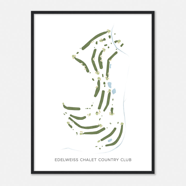 Print of Edelweiss Chalet Country Club Modern Map