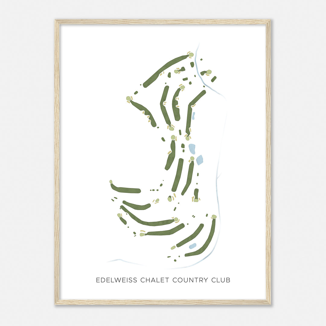 Print of Edelweiss Chalet Country Club Modern Map