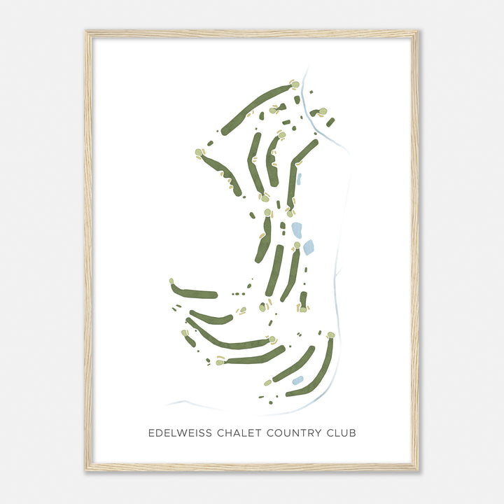 Print of Edelweiss Chalet Country Club Modern Map
