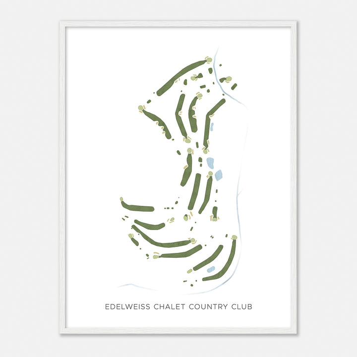 Print of Edelweiss Chalet Country Club Modern Map