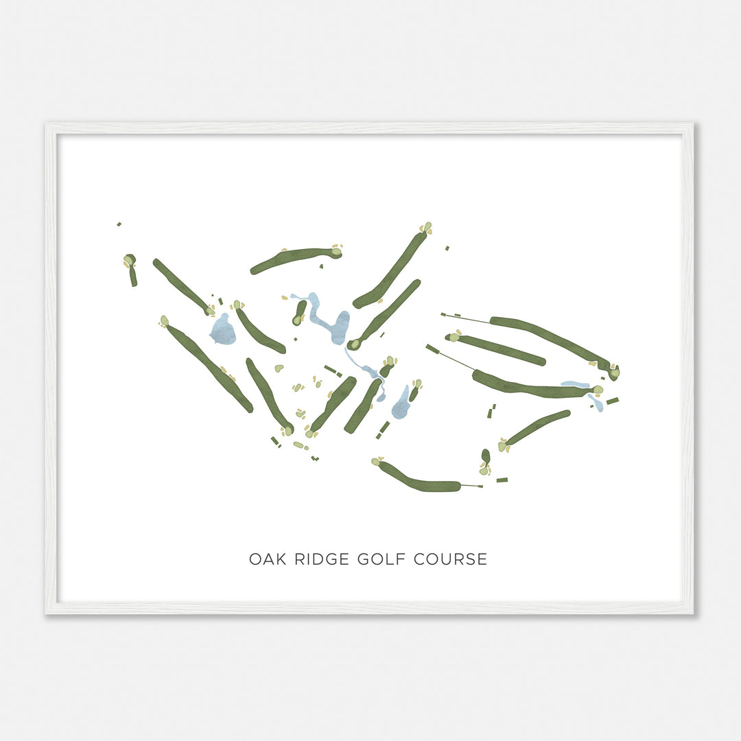 Print of Oak Ridge Golf Course Modern Map