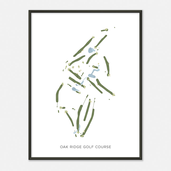 Print of Oak Ridge Golf Course Modern Map