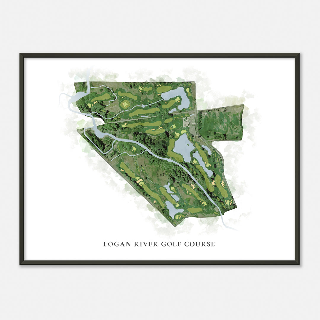 Print of Logan River Golf Course Classic Map