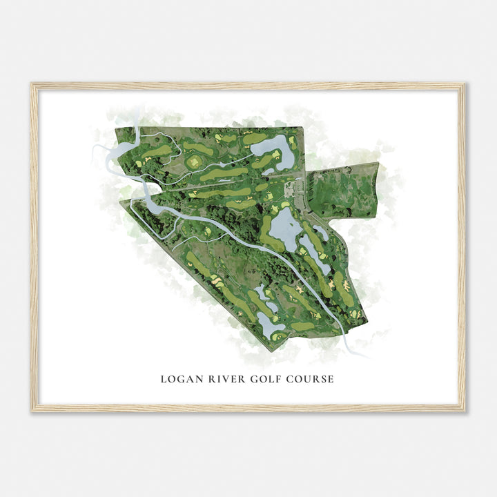 Print of Logan River Golf Course Classic Map