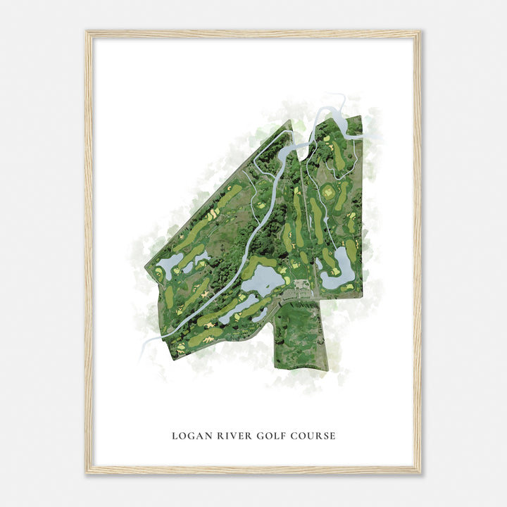 Print of Logan River Golf Course Classic Map