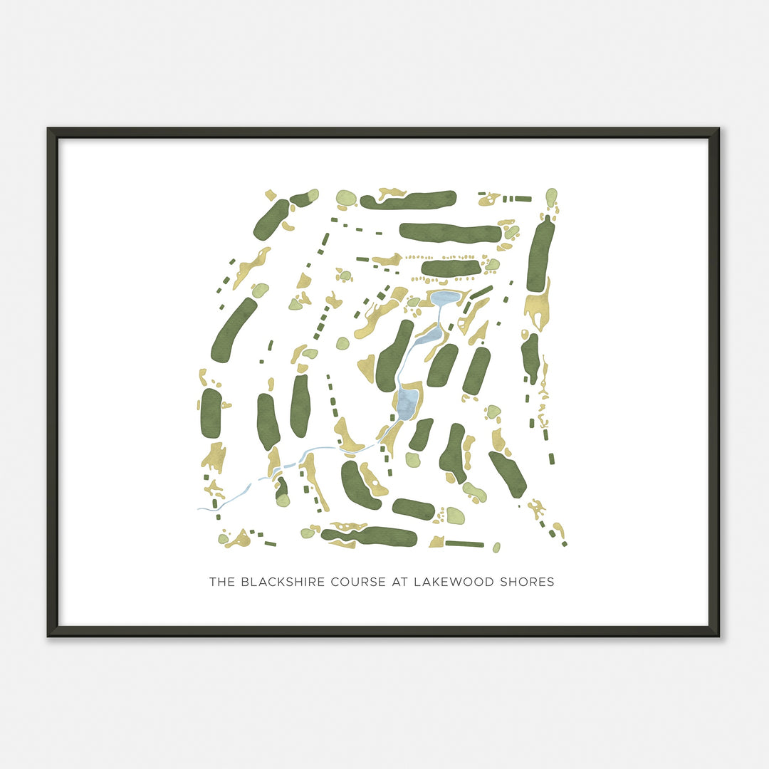 Print of The Blackshire Course At Lakewood Shores Modern Map