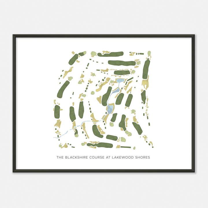 Print of The Blackshire Course At Lakewood Shores Modern Map