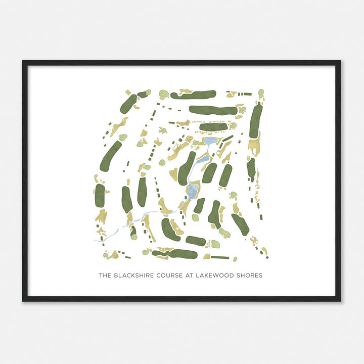 Print of The Blackshire Course At Lakewood Shores Modern Map