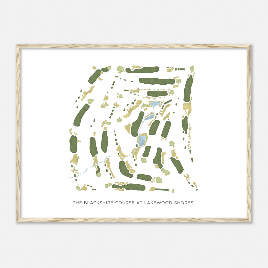 Print of The Blackshire Course At Lakewood Shores Modern Map