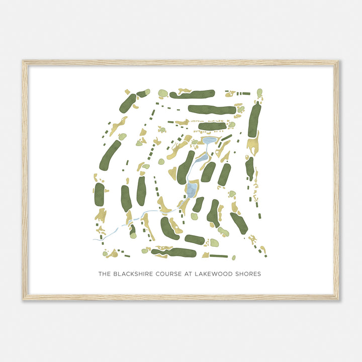 Print of The Blackshire Course At Lakewood Shores Modern Map