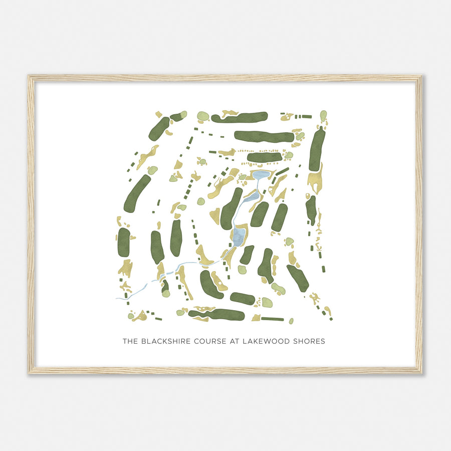 Print of The Blackshire Course At Lakewood Shores Modern Map