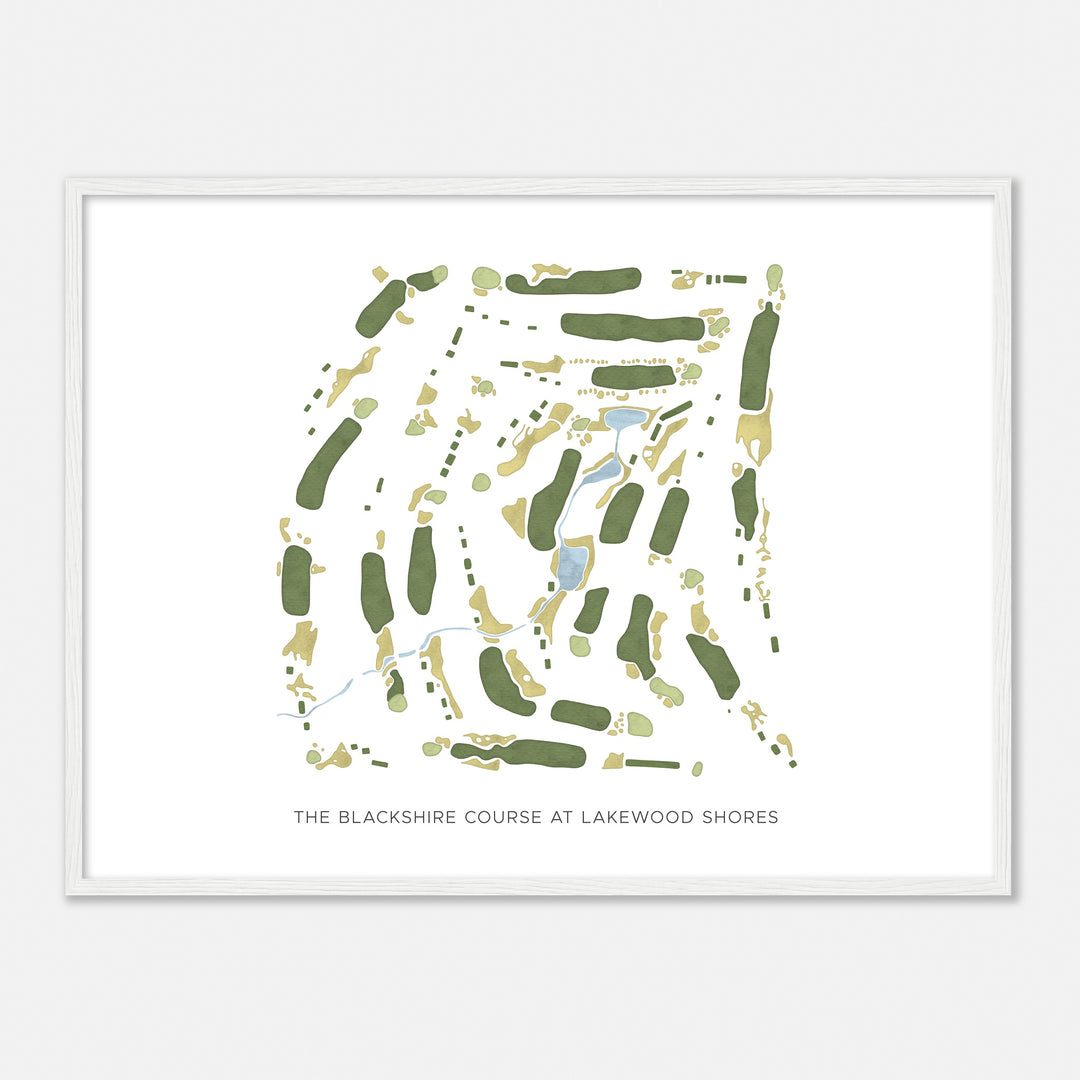Print of The Blackshire Course At Lakewood Shores Modern Map
