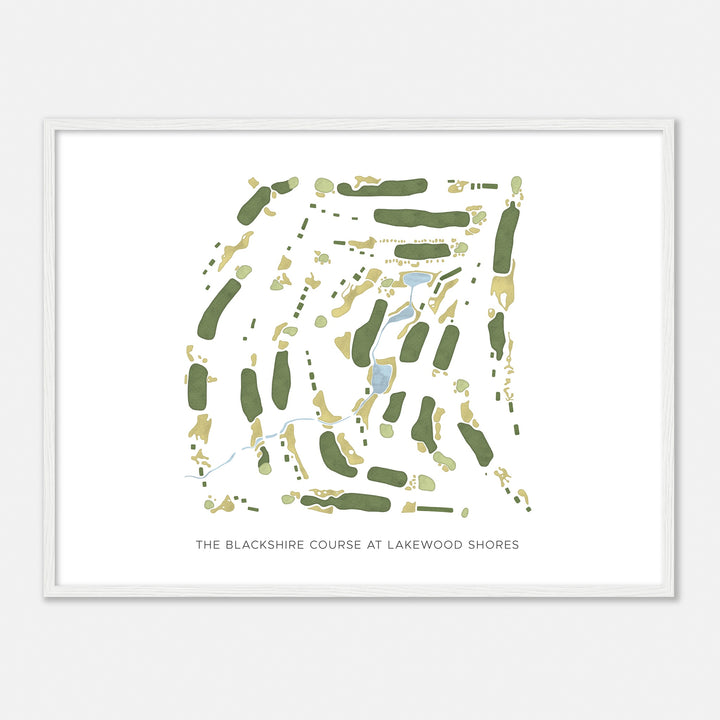 Print of The Blackshire Course At Lakewood Shores Modern Map