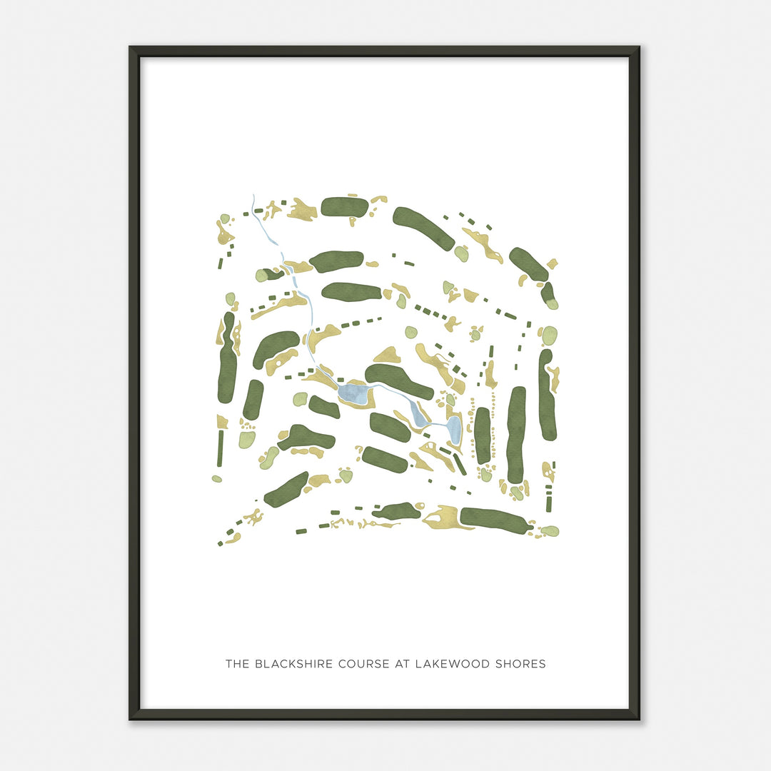 Print of The Blackshire Course At Lakewood Shores Modern Map
