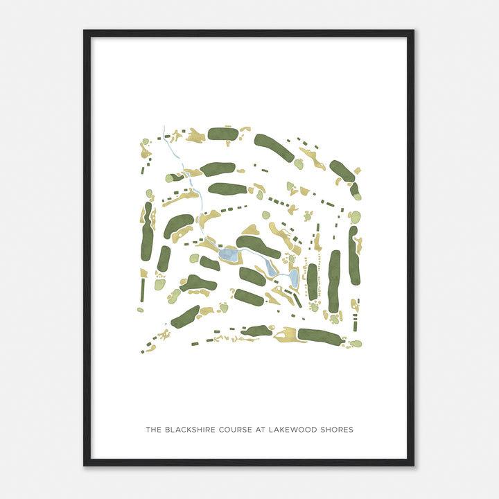 Print of The Blackshire Course At Lakewood Shores Modern Map