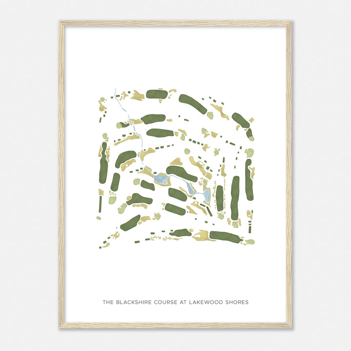 Print of The Blackshire Course At Lakewood Shores Modern Map