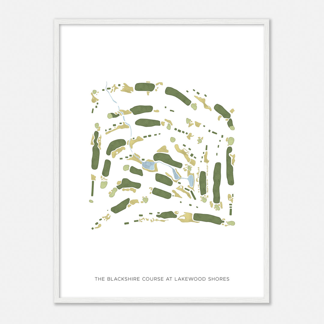 Print of The Blackshire Course At Lakewood Shores Modern Map