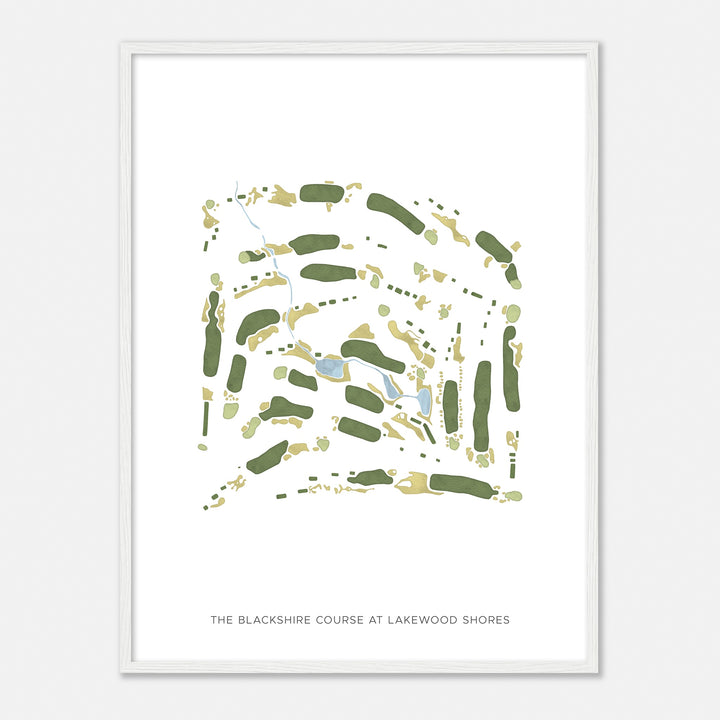 Print of The Blackshire Course At Lakewood Shores Modern Map
