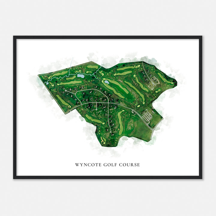 Print of Wyncote Golf Course Classic Map