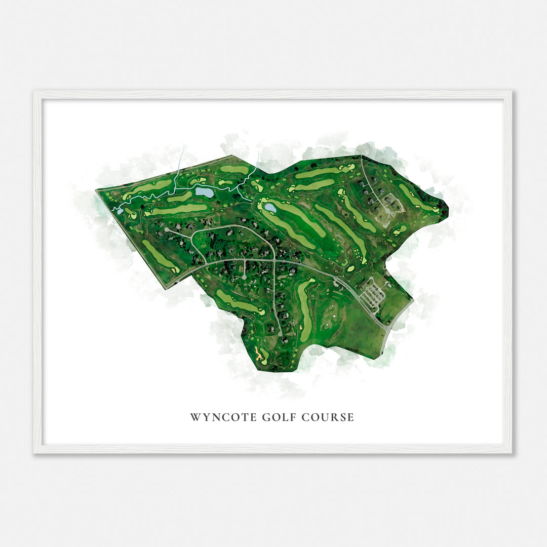 Print of Wyncote Golf Course Classic Map